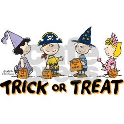 The Peanuts Gang: Trick or Treat Mini Button