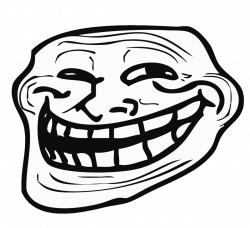 Left Troll Face transparent PNG - StickPNG