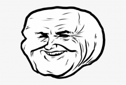 Laughing Troll Face Transparent - Funny Meme Face ...