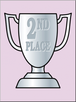 Clip Art: Trophy: Second Place Color 1 I abcteach.com | abcteach
