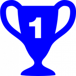 Free Blue Trophy Icon - Download Blue Trophy Icon