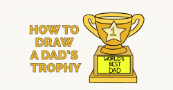 How to Draw a Dad\'s Trophy - Really Easy Drawing Tutorial