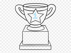 How To Draw Trophy - Small Trophy Drawing Clipart (#1770095 ...