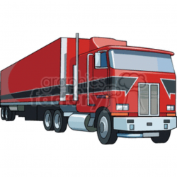 red big rig clipart. Royalty-free clipart # 172874