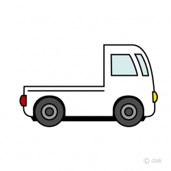 Cute Flat Body Truck Clipart Free Picture｜Illustoon