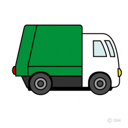 Free Cute Garbage Truck Clipart Image｜Illustoon