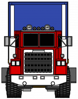 Industrial Truck Big Truck Clipart Png Image Front View ...