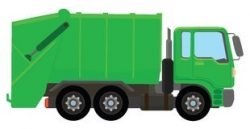 Green Garbage Truck Clipart | Letters in Green Garbage Truck ...
