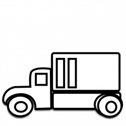 Truck black and white semi truck clipart black and white ...