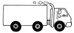 Truck black and white dump truck clipart black and white ...