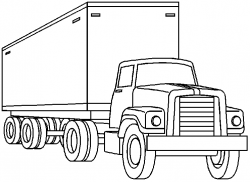 Truck black and white truck clipart black and white ...