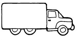 Truck black and white semi truck clipart black and white ...