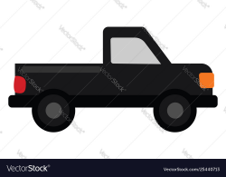 Clipart a pickup truck set on isolated white