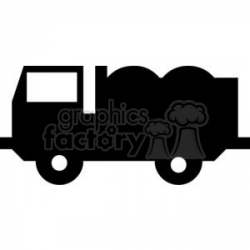 Dump Truck Silhouettes clipart. Royalty-free clipart # 379930