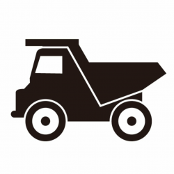 Dump Truck Silhouette Clip Art free image