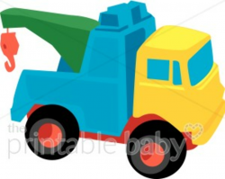 Crane Toy Truck Clipart | Baby Vehicle Clipart