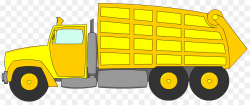 Cartoon Car clipart - Truck, Yellow, Transport, transparent ...