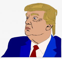 Donald Trump Clip Art Crazy Caricature Cartoon Line - Trump ...