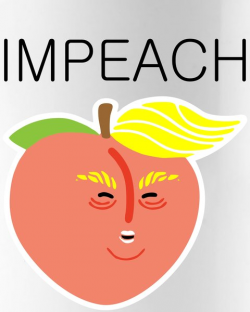 Impeach Donald Anti Trump Peach Emoji Impeachment Coffee Mug