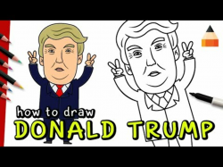 How To Draw Donald Trump | Cartoon Donald Trump