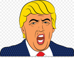 Donald Trump clipart - Face, Man, Yellow, transparent clip art