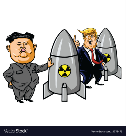 Kim jong un vs donald trump cartoon