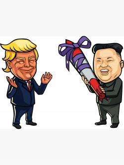Trump and Kim Jong Un - Nuke Missle | Poster