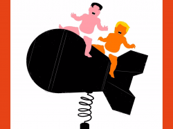 Der Spiegel\'s latest cover features Donald Trump and Kim ...