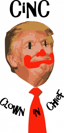 Clown in Chief, Donald Trump Face Vector Clipart image ...