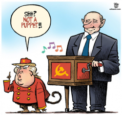 Monkey Donald Trump says he\'s not Vladimir Putin\'s puppet ...