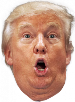 Surprised Face Trump Png Transparent Clip Art