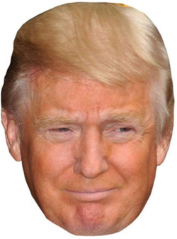Donald Trump Celebrity Mask, Card Face and Fancy Dress Mask