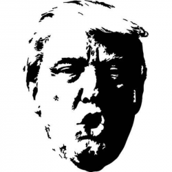 Details about Donald Trump Face Die-Cut Decal Sticker