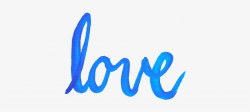 Love - Love Blue Tumblr Png - Free Transparent PNG Download ...