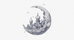 Free Moon Drawings Tumblr - Castle In Clouds Drawing - Free ...