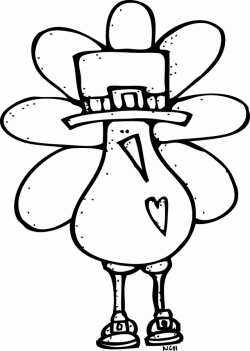Download Melonheadz Turkey Black And White Clipart - Cute ...
