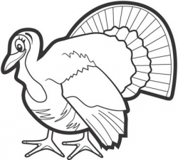 Turkey black and white november turkey clip art black and ...