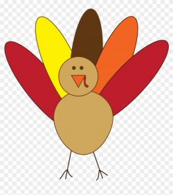 Thanksgiving Clipart Free Black And White For Kids - Simple Turkey ...