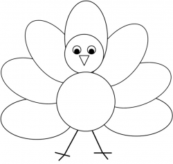 Turkey black and white simple turkey clipart - WikiClipArt