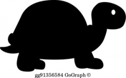 Turtle Silhouette Clip Art - Royalty Free - GoGraph