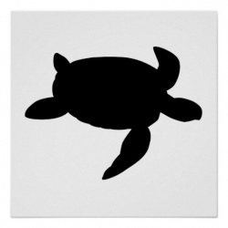 Sea Turtle Silhouette Posters | Clipart Panda - Free Clipart Images ...