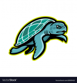 Ridley sea turtle mascot