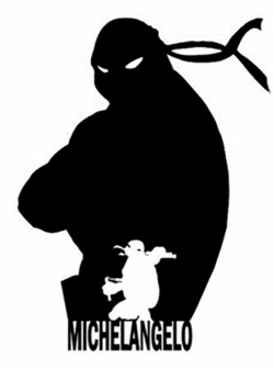 Amazon.com: TMNT MICHELANGELO SILHOUETTE TEENAGE MUTANT ...
