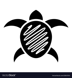 Small turtle icon simple style