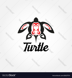 Tribal turtle tattoo logo sign symbol icon