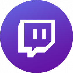Circle, game, gamer, gaming, gradient, social media, twitch icon