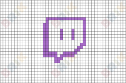 Twitch Pixel Logo | Easy pixel art, Pixel art, Pixel art ...