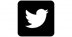 Twitter logo on black background - Free logo icons