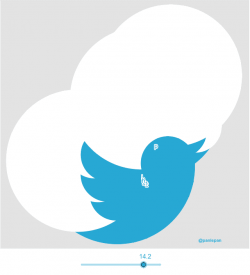 Twitter logo: animated construction – GeoGebra