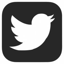 Black and white, dark grey, twitter icon